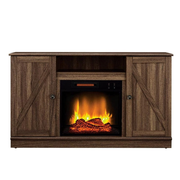 テレビ FILCO TV Alexander Electric Fireplace TV Stand in Weathered Brown