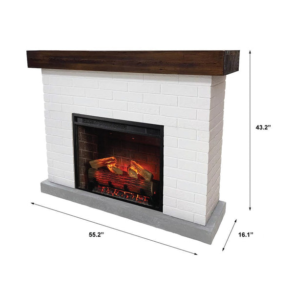 Country Living Jackson Electric Fireplace Mantel Package