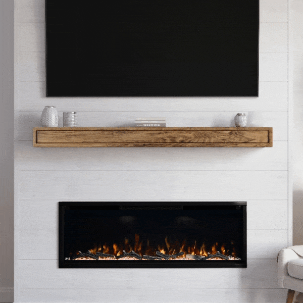 Modern Ember 50In Aerus Smart Linear Electric Fireplace Electric Fireplaces Direct