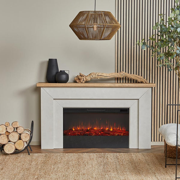 Slim Electric Real Flame Electric Fireplace With Mantel Real Flame