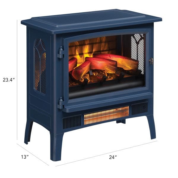 Duraflame Navy 3D InfraGen Electric Fireplace Stove with Remote
