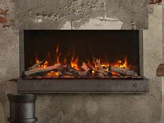 Amantii TruView XL Series 40-in 3-Sided Linear Electric Fireplace