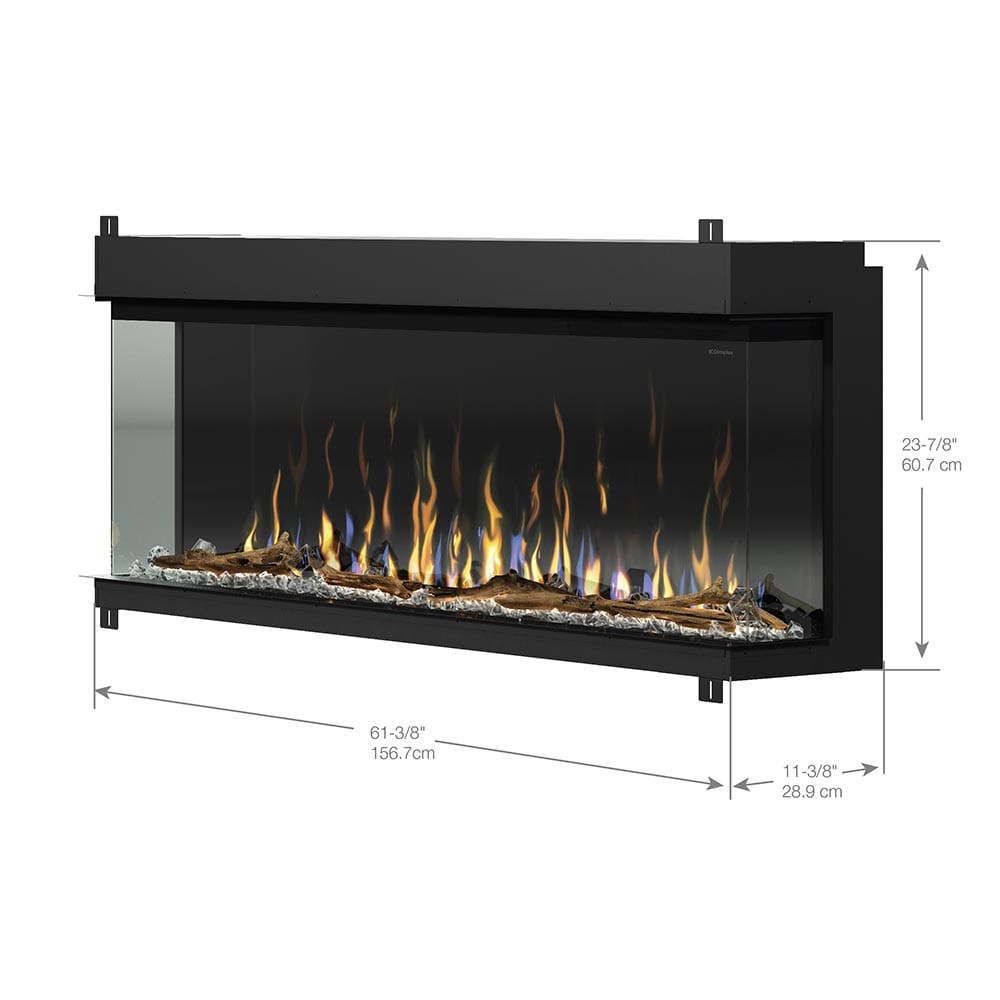 L eio3＋ Dimplex IgniteXL Bold 60-In Smart Linear Electric Fireplace