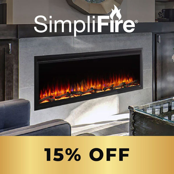 SimpliFire Allusion Platinum Wall Mount Electric Fireplace Image