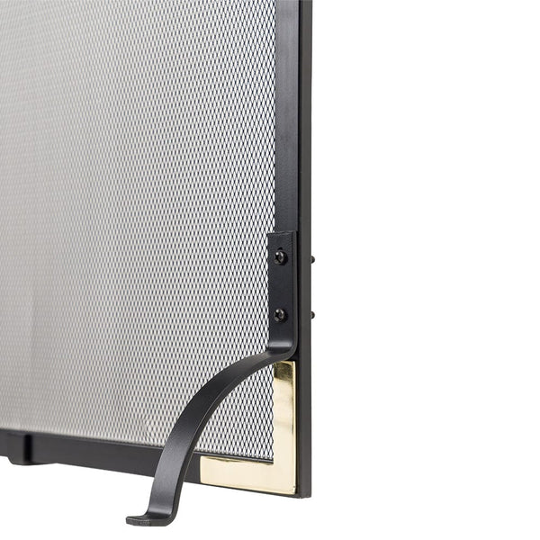 Ember Screen Window Modern Ember Cecilia Single Panel Fireplace Screen | Electric ...