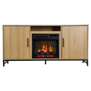 家具 Fire TV oneinmil 59'' Fireplace TV Stand, 3 Sided Glass Media
