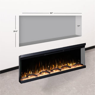 Modern Ember Aerus Skyline 60-in Multi-Sided Smart Electric