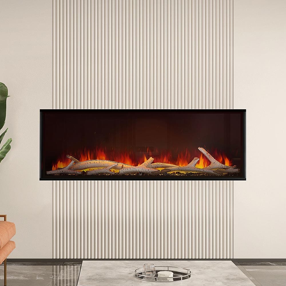 Napoleon Electric Recessed Fireplace Napoleon Astound 96-in Linear