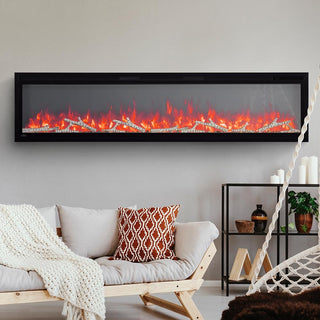 ◆タチカワ◆バーチカル◆W190×H205◆O-2512BL2◆ Napoleon Entice 72-in Linear Electric Fireplace | Electric