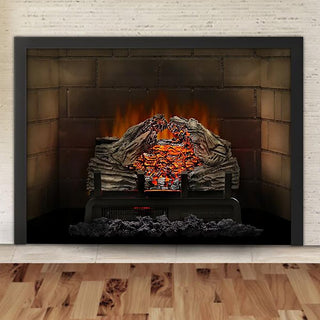 NY レオン 18セット Napoleon 18-in Woodland Electric Fireplace Log Set | Electric