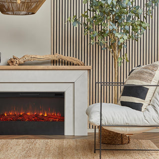Real Flame Malie Landscape 67-in Fireplace Mantel Package in