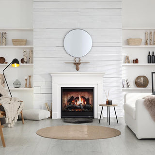 SimpliFire 36-in Inception Firebox with Wescott Mantel & Folio