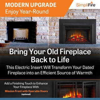 SimpliFire 35-In Electric Fireplace Insert | Electric Fireplaces