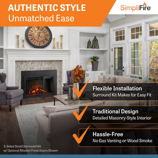 SimpliFire 35-In Electric Fireplace Insert | Electric Fireplaces
