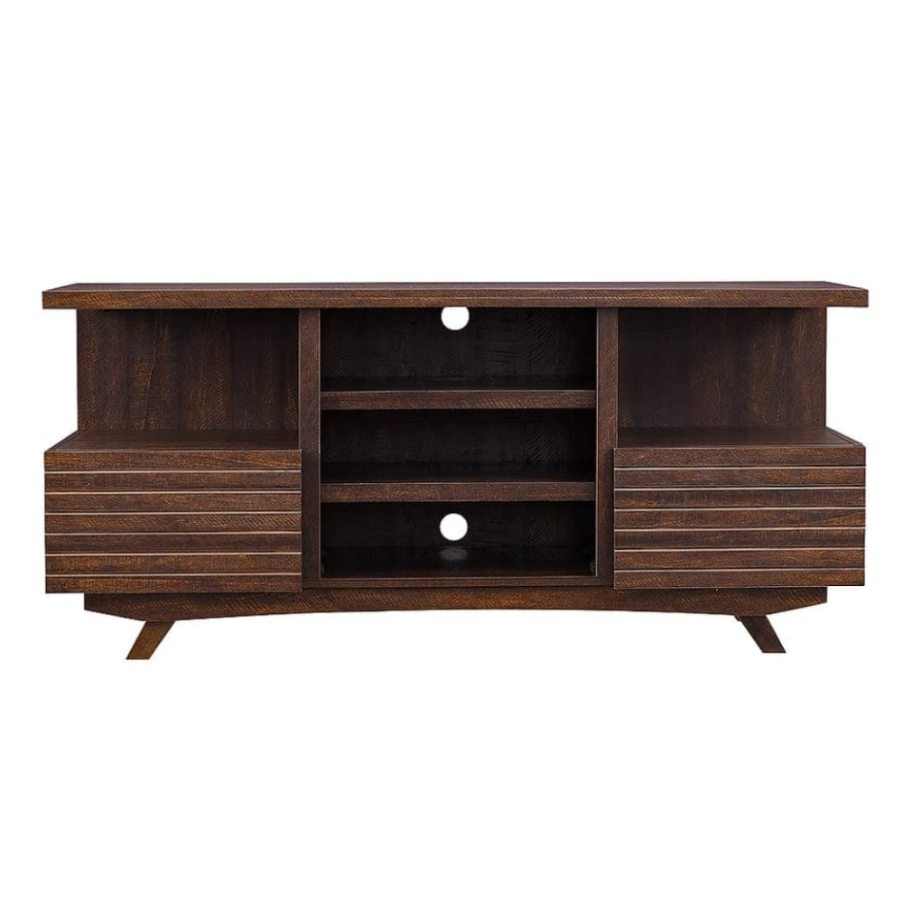SoHo Media Console in Mahogany | Electric Fireplaces Direct