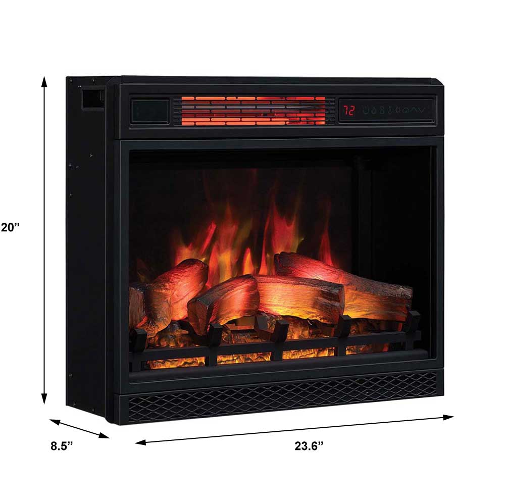ClassicFlame 23-in 3D Spectrafire Plus Infrared Electric Fireplace