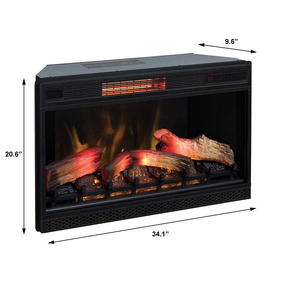 ClassicFlame 32-In 3D Spectrafire Plus Infrared Electric Fireplace