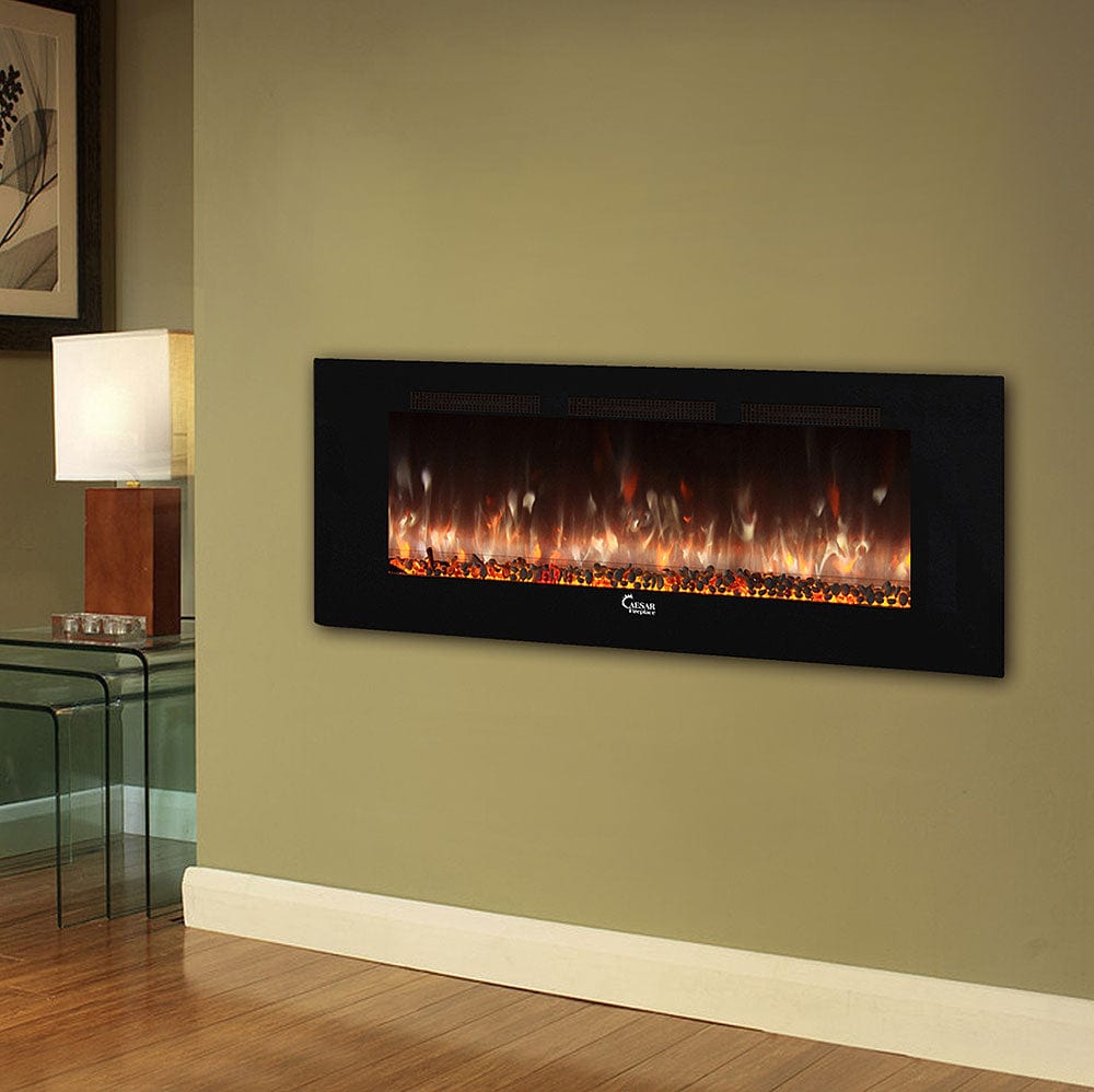 Caesar Fireplace 60-In Wall Mount Electric Fireplace w/ Back-lighting – Electric  Fireplaces Direct