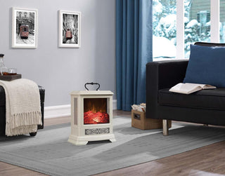 Duraflame Cream Electric Fireplace Stove | Electric Fireplaces Direct
