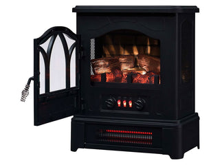 Duraflame Black Infrared Freestanding Stove | Electric Fireplaces