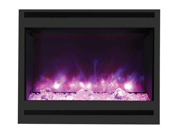 Amantii Zero Clearance Series Square 31-In Built-In Electric Fireplace ...